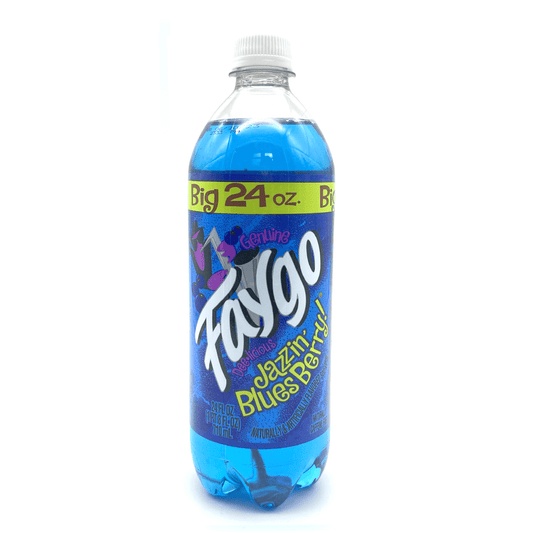 Faygo - Jazzin Bluesberry 24oz - Detroit Soda Pop - Thurgood’s Goods