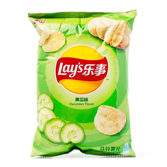 Lay's - Cucumber Flavor Potato Chips - China - 70 g - Thurgood’s Goods