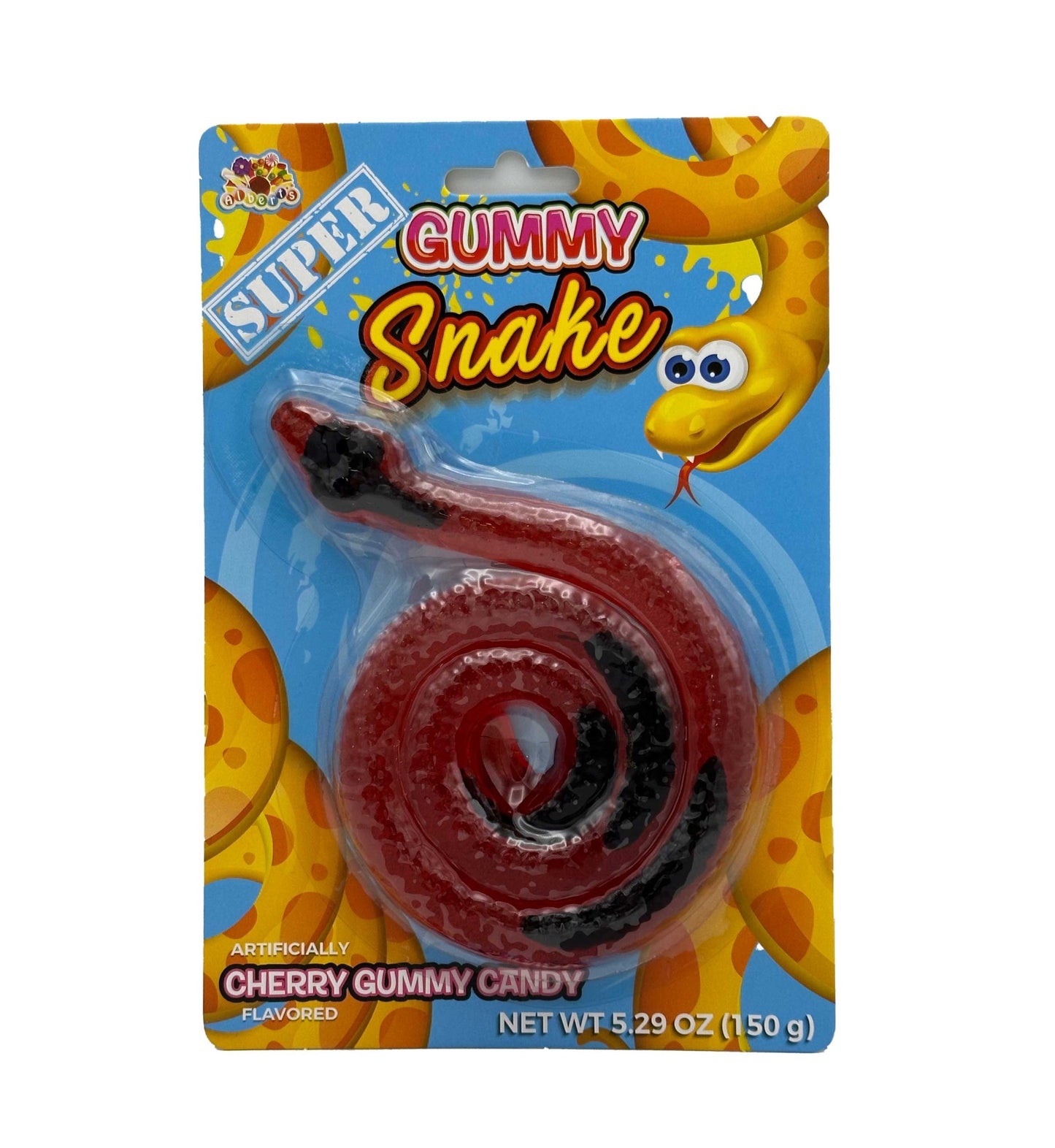 Super Gummy Snake - 150g Each! - 1 Watermelon & 1 Cherry - Thurgood’s Goods